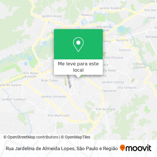 Rua Jardelina de Almeida Lopes mapa