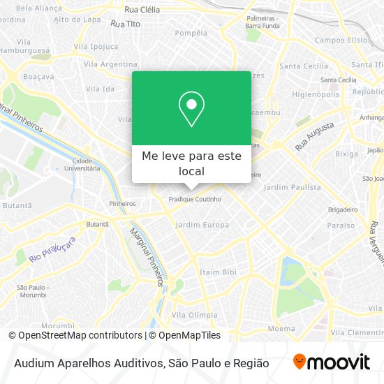 Audium Aparelhos Auditivos mapa