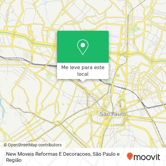 New Moveis Reformas E Decoracoes, Rua Vitorino Carmilo, 271 Santa Cecília São Paulo-SP 01153-000 mapa