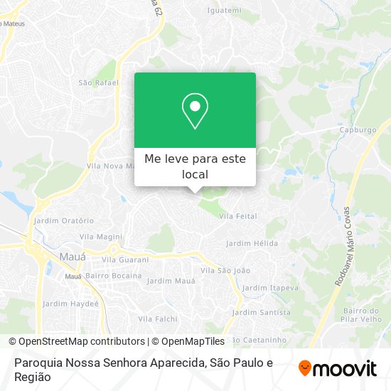 Paroquia Nossa Senhora Aparecida mapa