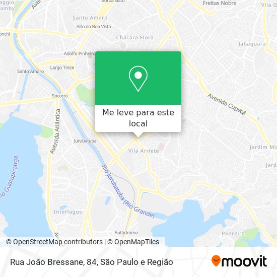 Rua João Bressane, 84 mapa