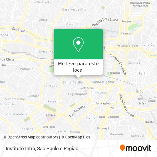 Instituto Intra mapa