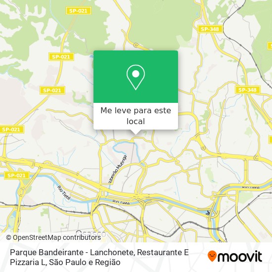 Parque Bandeirante - Lanchonete, Restaurante E Pizzaria L mapa
