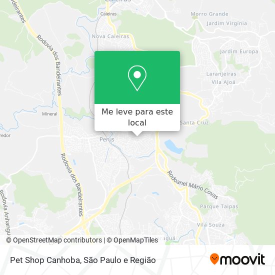 Pet Shop Canhoba mapa