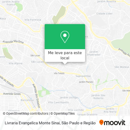 Livraria Evangelica Monte Sinai mapa