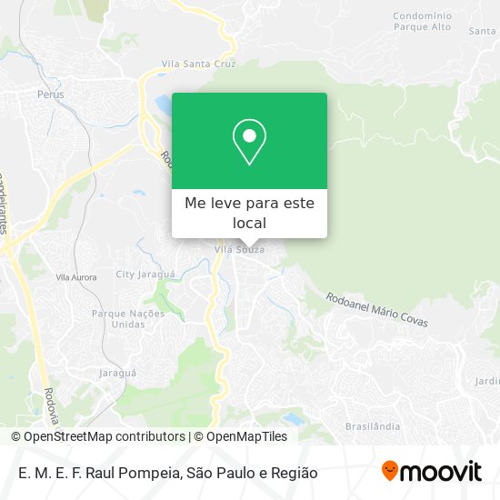 E. M. E. F. Raul Pompeia mapa