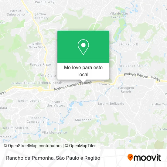 Rancho da Pamonha mapa