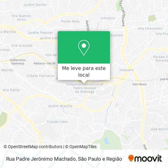 Rua Padre Jerônimo Machado mapa