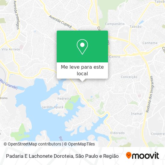 Padaria E Lachonete Doroteia mapa