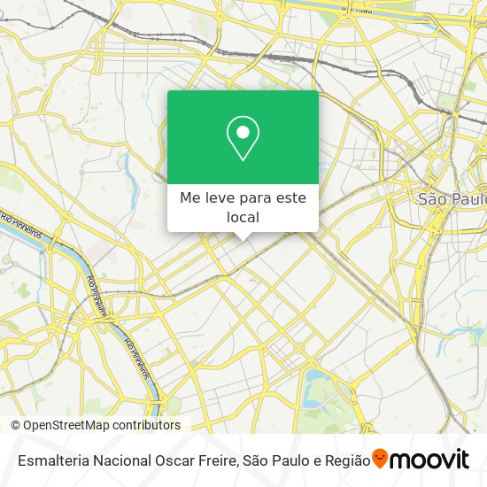 Esmalteria Nacional Oscar Freire mapa