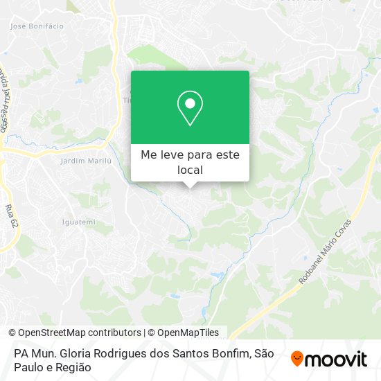 PA Mun. Gloria Rodrigues dos Santos Bonfim mapa