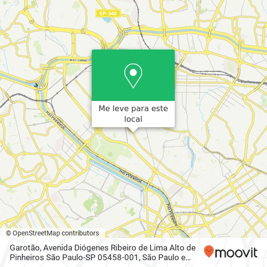 Garotão, Avenida Diógenes Ribeiro de Lima Alto de Pinheiros São Paulo-SP 05458-001 mapa