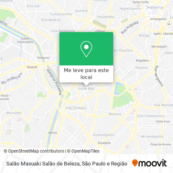 Salão Masuaki Salão de Beleza mapa