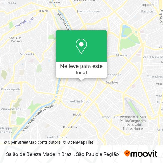 Salão de Beleza Made in Brazil mapa
