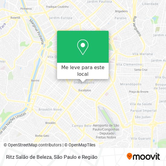 Ritz Salão de Beleza mapa