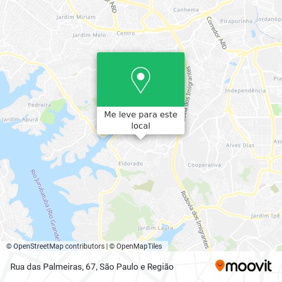 Rua das Palmeiras, 67 mapa