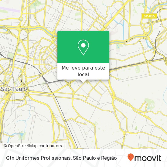 Gtn Uniformes Profissionais, Rua Taquari, 1095 Móoca São Paulo-SP 03166-001 mapa