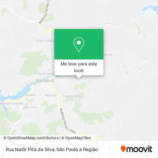 Rua Nadir Pitá da Silva mapa