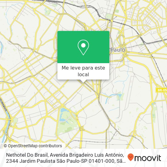 Nethotel Do Brasil, Avenida Brigadeiro Luís Antônio, 2344 Jardim Paulista São Paulo-SP 01401-000 mapa