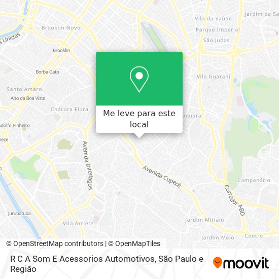 R C A Som E Acessorios Automotivos mapa