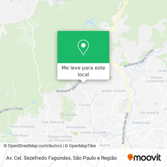 Av. Cel. Sezefredo Fagundes mapa