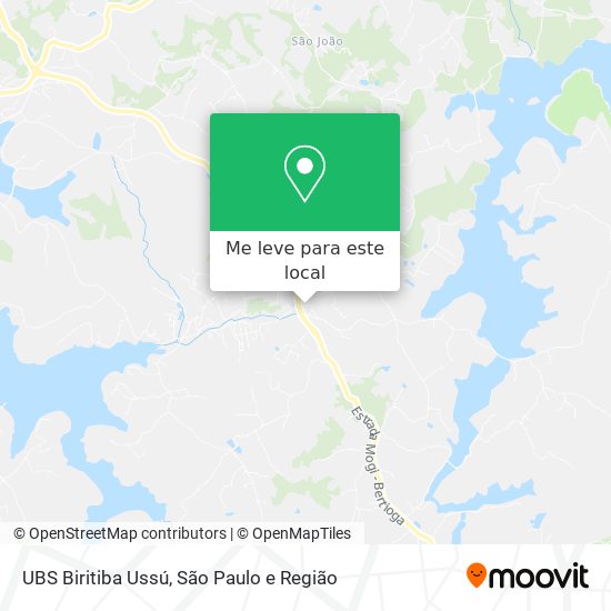 UBS Biritiba Ussú mapa