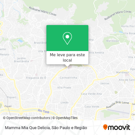 Mamma Mia Que Delicia mapa