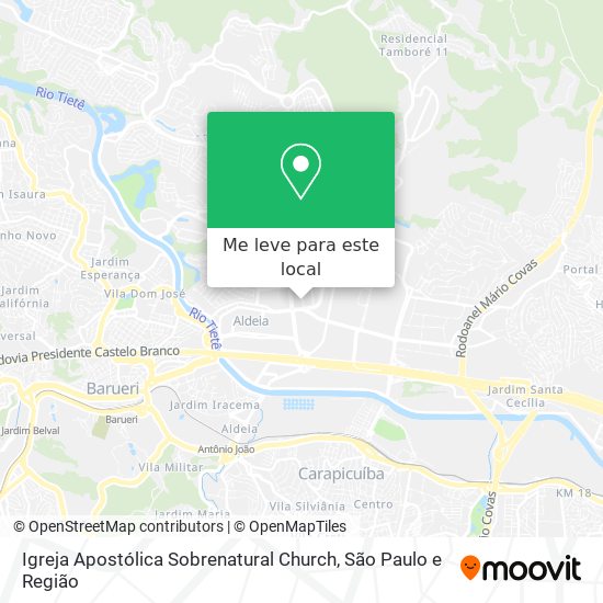 Igreja Apostólica Sobrenatural Church mapa