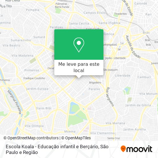 Escola Koala - Educação infantil e Berçário mapa