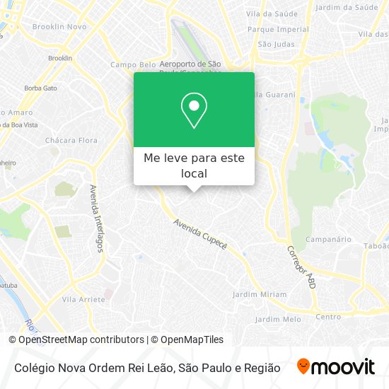 Colégio Nova Ordem Rei Leão mapa