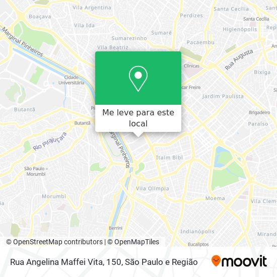 Rua Angelina Maffei Vita, 150 mapa
