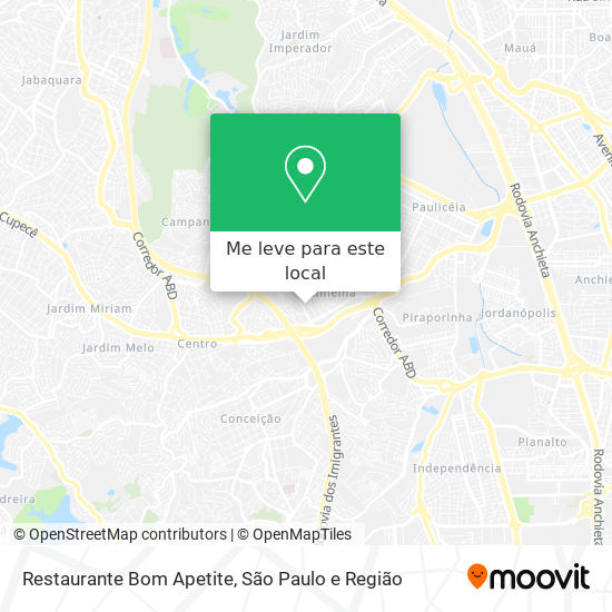 Restaurante Bom Apetite mapa