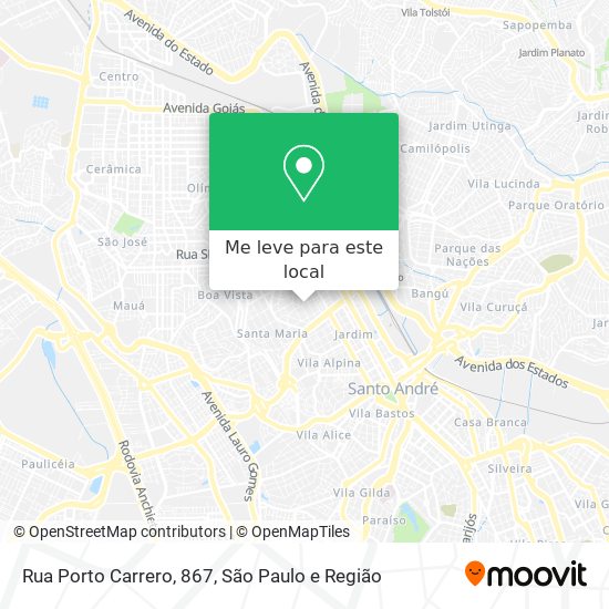 Rua Porto Carrero, 867 mapa