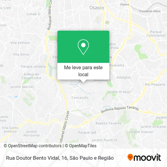 Rua Doutor Bento Vidal, 16 mapa