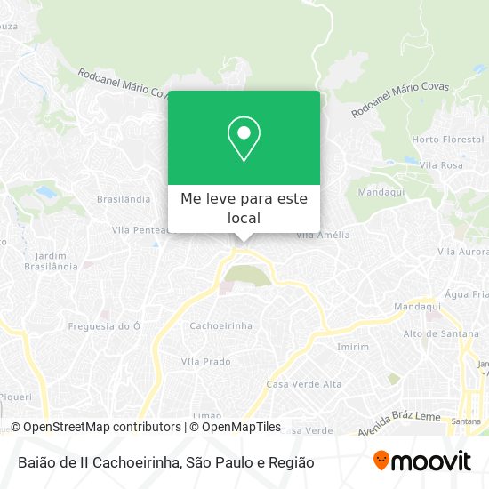 Baião de II Cachoeirinha mapa