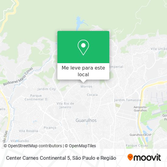 Center Carnes Continental 5 mapa