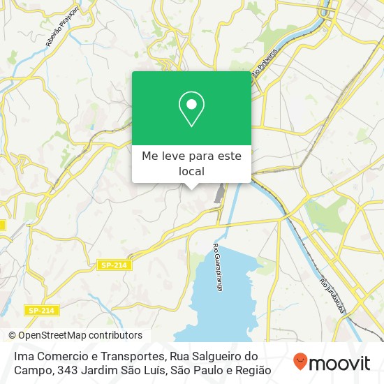 Ima Comercio e Transportes, Rua Salgueiro do Campo, 343 Jardim São Luís mapa