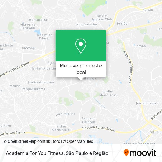 Academia For You Fitness mapa