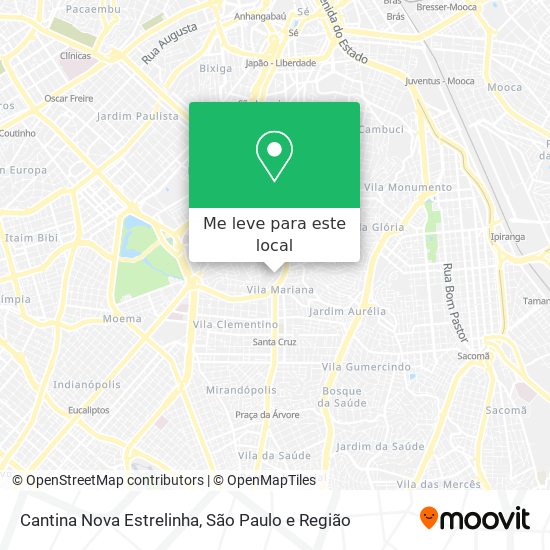 Cantina Nova Estrelinha mapa