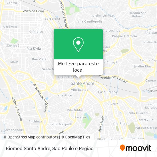 Biomed Santo André mapa