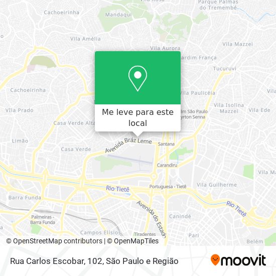 Rua Carlos Escobar, 102 mapa