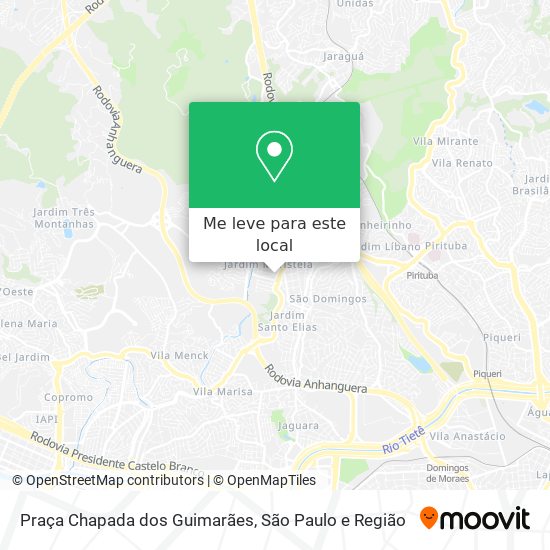 Praça Chapada dos Guimarães mapa