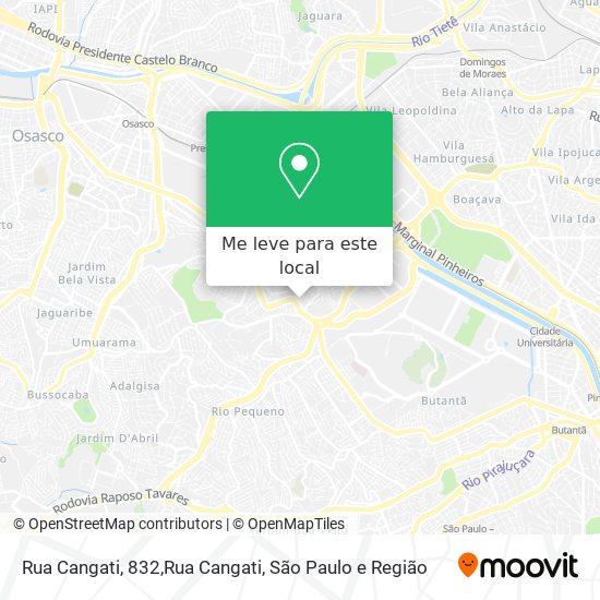 Rua Cangati, 832,Rua Cangati mapa