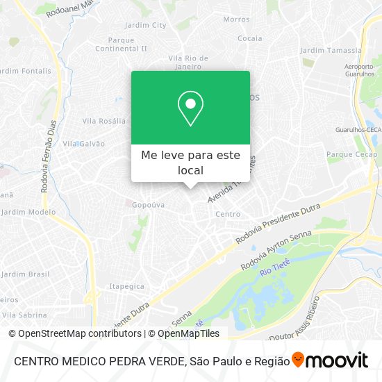 CENTRO MEDICO PEDRA VERDE mapa