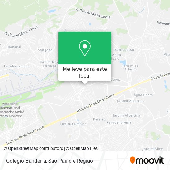 Colegio Bandeira mapa