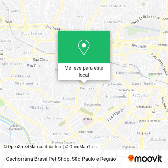 Cachorraria Brasil Pet Shop mapa