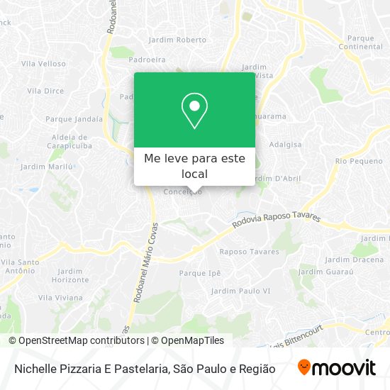 Nichelle Pizzaria E Pastelaria mapa