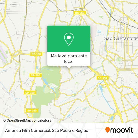 America Film Comercial mapa