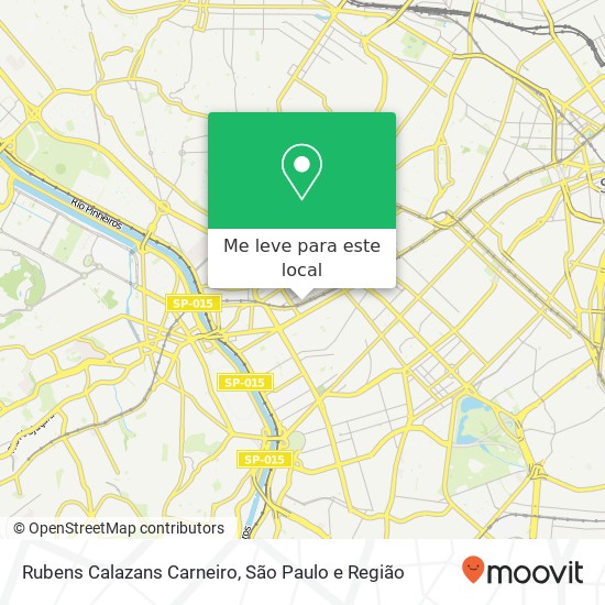 Rubens Calazans Carneiro, Rua dos Pinheiros, 984 Pinheiros São Paulo-SP 05422-001 mapa
