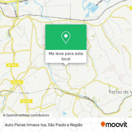 Auto Pecas Irmaos Isa mapa